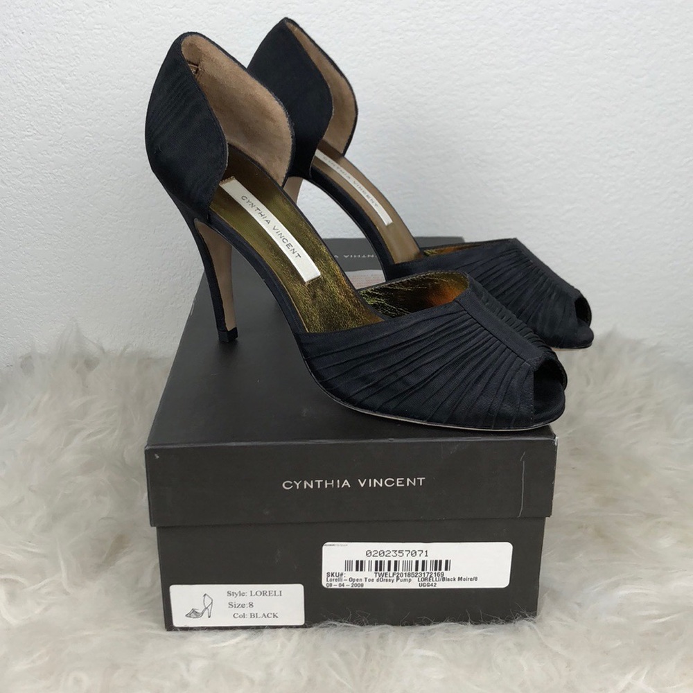 NEW Cynthia Vincent Loreli D’Orsay Pump Black 8‎